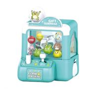 Claw Machine,Mini Animals Vending Machine Electronic Arcade Game for Girls Boys Ages 3-8 Cute Animal Theme Plush Home Small Game (Frog)