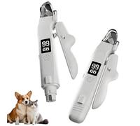 Claw Scissors for Dogs with Light, 2-in-1 Claw Grinder for Dogs, Cat Claw Scissors with Screen, Light Scissors Pro, Integrated Collection Container, Quiet, Claw Scissors for and Cats