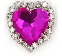 Claw Sew On Crystal Stone Metal Base Buckle for Clothes Strass Diamond Sewn Rhinestones(Rose Red,10mm)