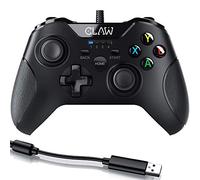CLAW Shoot Wired USB Gamepad Controller for PC Supports Windows XP/7/8/10 with Rubberized Textured Grip and Dual Vibration Motors