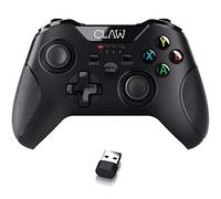 CLAW Shoot Wireless 2.4Ghz USB Gamepad Controller for PC Supports Windows XP/7/8/10 with Rubberized Textured Grip and Dual Vibration Motors (Does not have Bluetooth || Not for Mobile)