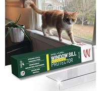 CLAWGUARD PLEXIGLASS Window Sill Protector - Thick Crystal Clear Protection for Dog and Cat Scratching, Chewing and Clawing on Window Sills. Keep Pets Safe and Home Clean (29.5in. x 5.25in.)