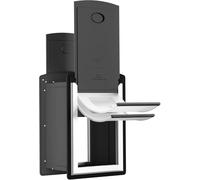 ClawJaw Cat Door for Exterior Wall, Metal Frame and Telescopic Tunnel Pet Door, Double-Sided Wind Deflector and Magnetic Flaps, Energy Efficient, Easy to Install, Black (Pets Up to 22 Lb)-Small