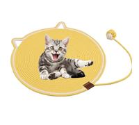 Clawloom Dual Scratching Pad, Celery Pets Cat Scratcher Mat, Clawloom Cat Scratcher, Scratching Pads For Indoor Cats (Yellow,13.78")