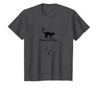 Claws & Effect: Whimsical Cat Dreamcatcher T-Shirt, Kids, Dark Heather Grey, 6 Years