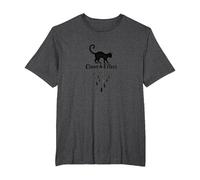Claws & Effect: Whimsical Cat Dreamcatcher T-Shirt, Men's Big and Tall, Dark Heather Grey, 5X Tall