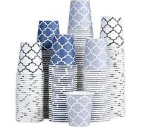 Clawsoff [300 Pack] 3 oz Paper Cups, Small Mouthwash Cups 3 OZ, Mini Disposable Bathroom Cups, Paper Cups 3 Ounce for Bathroom, Supermarket, Birthday Party, Travel, Events, Picnic, BBQ