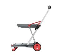 Clax Aluminium Hand Trolley, Modern, Red, 60 kg Load Capacity