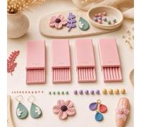 Clay Ball Roller, 3D Print Clay Gel Ball Maker Tool, Nail Art Bead Roller for 3D Gel Flowers, Polymer Clay Roller 2mm - 5mm Sphere Shaper Roller Tool for Perfect Round Beads, Jewelry Making(Pink)