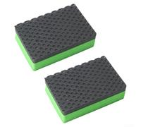 Clay Bar Sponge Pad Kit 2 Pieces for Car Cleaning, Removes Brake Dust and Other Contaminants, Reusable Sponge for Vehicle Polishing and Detailing (Green)