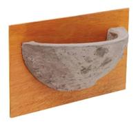 Clay barn Swallow nest with Wooden Mounting Board 24x14.5cm - Artificial nesting Aid for barn Swallows