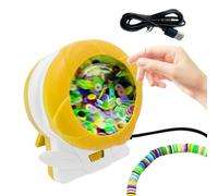 Clay Bead Spinner - 10cm Compact Electric Automatic Beading Tool | ABS Rotating Base 175g, Handcrafting Creative Jewelry Making Kit for Beautiful Bracelets