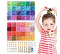 Clay Beads for Bracelets, 48 Colours Bracelet Making Kit for Beginners Jewellery Accessories Beads, Jewellery Making K it for Teen Girl Trendy Things