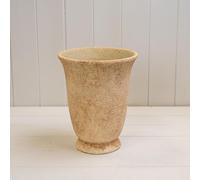 Clay Cement Urn Planter 23cm Stone Effect Garden Flower Pot Rustic Vase