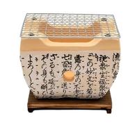 Clay Charcoal Tea Hibachi, Japanese Pottery Hibachi Grill Set With Mesh, Tray, Board, Ventilation, Multiple Sizes(11x11x9cm/4.3x4.3x3.5in)