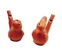 Clay Chirping Bird Water Whistle Ocarina - 1 Supplied,Red
