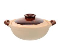Clay Cooking Pot with Lid Stew Pot Home Casserole for Simmering Kitchen Soup Pot Heat Resistant Earthenware Cookware