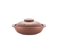 Clay Cooking Pots and Bibimbap Bowl Set - Mud Pots for Cooking, Unglazed Earthenware Pot for Stone Soup, Casserole Dish with Lid, Natural Stone Bowl, 砂锅 (68oz),T1.4,C