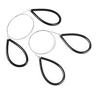Clay Cutters Wire Steel Wire Clay Cutter Cutting Pottery Tools Cut Off Tools for Clay Artists with Black Handle Pottery Wheel Wire Tools 2 Pcs