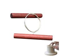 Clay Cutting Wire - Steel Slicing Tool, Ceramic Handle Cutter | Handheld Pottery Sculpting Wire, Precision Cllay Loop Tool for Studio Artists Crafting for Handmade Sculpture and Wheel Projects