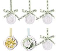 Clay Disc for Essential Oil, Natural Floral Passive Diffusers for Car/Room/Office, Improves Sleep & Relieves Stress, Long-Lasting Fragrance (6pcs, mix)