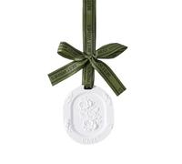 Clay Disc Passive Oil Diffuser, No Electricity Needed Rose-Embossed Terracotta Aromatherapy Scent Disk with Decorative Ribbon, Hanging Diffuser for Car, Room, Bathroom & Home (Gardenia, One Size)