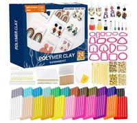 Clay Earrings Set - 148 Pieces Jewellery Making Accessories, Complete DIY Polymer Craft Kit for Earrings, Aesthetic Crafts for Teens Aged 12+ and Adults, Friendship Gift