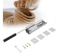 Clay Extruder Set, Stainless Steel with Handle, 4 Layer Mold for Ceramic Soft Clay, Wall Clay Extruding Machine