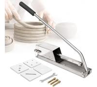 Clay Extruder Tool, Stainless Steel Mud Soft Clay Machine with 4 Interchangeable Dies, Professional Pottery & Ceramic Tool for Easy Clay Extrusion