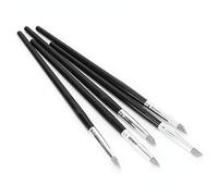 Clay Fingerprint Removal Tools Silicone Tip Sculpting Polymer Smoothing Pottery Detailing Set Ceramic Shapers Softener 5Pcs Eraser for Kit Supplies Potters Tool Head Sculpture Acce