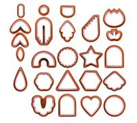 Clay for Jewelry Making Pattern Cutting Molds Handmade Cut Molds Different Shape Earring Handmade Clay Earring Cutter Pottery Tools