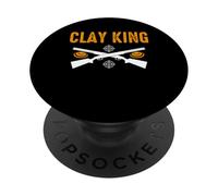 Clay King Trap Shooting Clay PopSockets Adhesive PopGrip