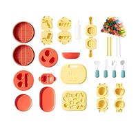 Clay Kit | Chinese Kitchen Theme DIY Art - Food Toy - for Boys Girls Sculpting Birthday Party Activities Classroom Holiday