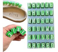 Clay Letter Stamp Set for Pottery and Ceramics - Deep Engraved 3D Alphabet Stamps for Polymer Clay and Air Dry Clay - Durable Pottery Tool with Storage Box (B)