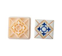Clay Mold for Jewelry Making, Square Pattern Embossing Cutter for Earrings, Pendants and Charm Pieces Use Square Clay Cutter Mold Embossing Jewelry Tool Stamp Pendant Charm Earring Maker Press