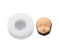 Clay Mold Human Dolls Face Clay Mold Silicone Chocolate Candy Fondant Cake Cupcake Decorating Tool