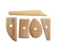 Clay Molding Tools, 5 Pieces Wooden Potters Rib Clay Pottery Ceramics Sculpting Modeling Supplies