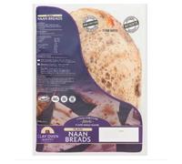 Clay Oven Bakery 2 Hand-Stretched Authentic Plain Naan Breads x Case of 10