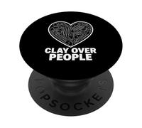 Clay Over People Pottery Humor Ceramic Artist PopSockets Adhesive PopGrip