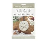 Clay Pet Paw Impression Kit | Clay Moulding Keepsake for Dogs & Cats | Easy-to-Use | Memorial, Puppy & Kitten Paw Prints | Air Drying Clay