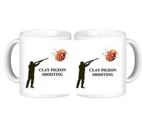 Clay Pigeon Shooting Sport Ceramic Coffee Mug with A Smash Proof Box