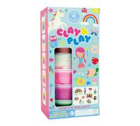 Clay & Play Air Dry Modelling Kit - Rainbow Fairy Floss & Rock Multi One Size
