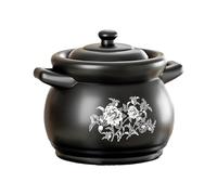 Clay pots for Cooking, Casserole Clay Pot with Lid Heat-Resistant Ceramic Bowls for Cooking Soup Rice Meat(5L)