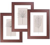 Clay Roberts A4 Framed Wall Art, Set of 3, Framed Prints, Boho Prints, Wall Collage Gallery, Abstract Geometric Posters, Home and Office Decor, Artwork, Minimalist Wall Decor, Canvas Wall Art