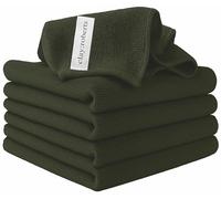 Clay Roberts Microfibre Cleaning Cloths, 40cm x 30cm - Pack of 5, Sage Green, Machine Washable, Polishing, Waxing & Dusting Cloth, Lint-Free, Kitchen Towel, Car Cleaning, Microfiber