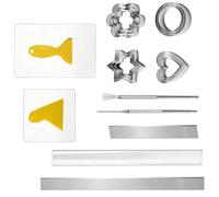 Clay Roller Acrylic Set, Pottery Pressing Tools, Ceramic Slab Shaping Detail Texture Workflow Helper Group, Home Table Creativity Ceramic Hand Building Tools Clay Slab Roller Acrylic Press Board Class