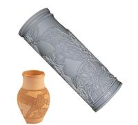 Clay Roller, Clay Tile Roller, 4 in Clay Texture Rollers, Flower Bird Pattern Clay Roller, Clay Pottery Tool for Handcrafts Making, Ceramic Printing