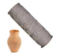 Clay Roller, Clay Tile Roller, 4 in Clay Texture Rollers, Flower Bird Pattern Clay Roller, Clay Pottery Tool for Handcrafts Making, Ceramic Printing