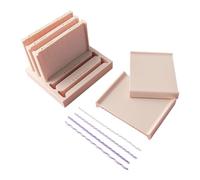 Clay Rolling Strip Shape Maker - with Storage Base Precise Control 5 Size - Pottery Teaching Rolling Mud Stick Guide Tools | for Jewelry Making Decorative DIY Craft Projects Ceramic Artists