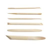 Clay Sculpting Kit - 6 Pieces Wooden Pottery Craft Cutters Shaping Tools | Clay Shaping Tools | for Resin Plaster Silicone Wax Dough Painting Air Dry Ceramic Foam